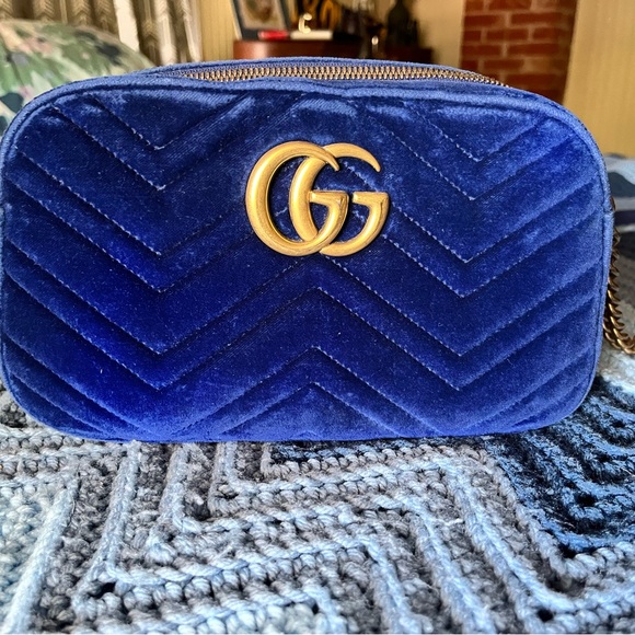 Gucci Bags Gucci Marmont Velvet Crossbody Bag Poshmark